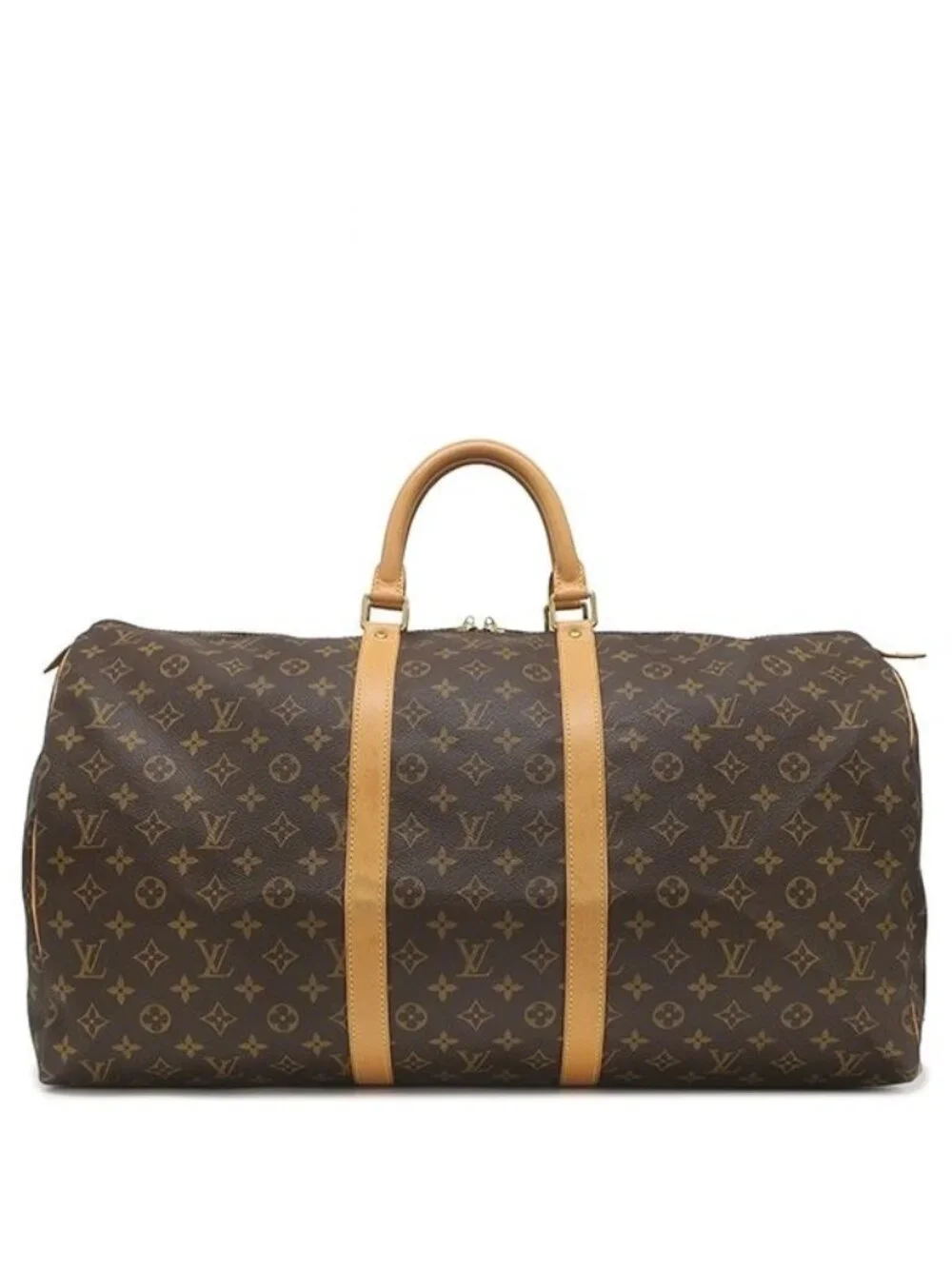 Louis Vuitton Boston Bag Keepall 55 Monogram Canvas Gold Purse